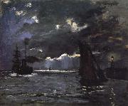 Claude Monet Seascape,Night Effect USA oil painting artist